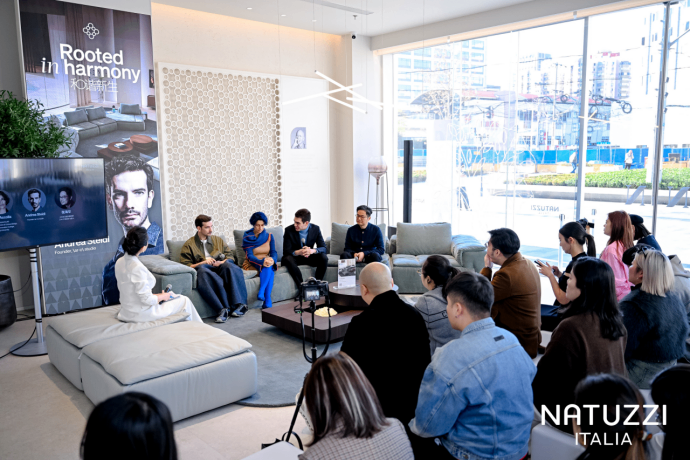 Natuzzi Italia 于上海首发全新 Amama 系列，携手设计师 Andrea Steidl 与中国设计社群深度交流