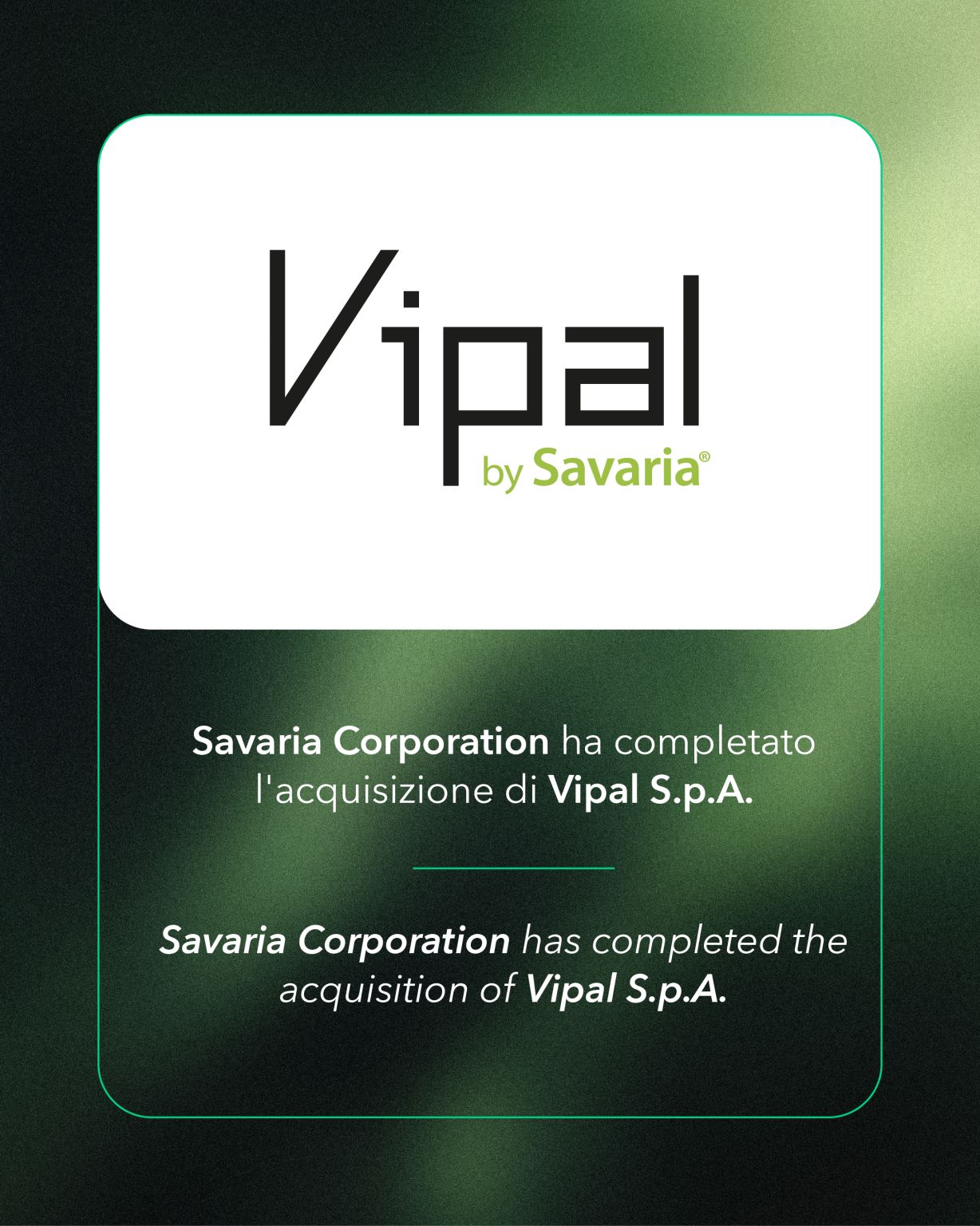 萨瓦瑞亚集团收购意大利电梯制造商 Vipal S.p.A.，欧洲本土制造布局再落一子
