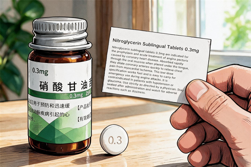 秋冬护心别大意，心梗急救认准 0.3mg 硝酸甘油舌下片