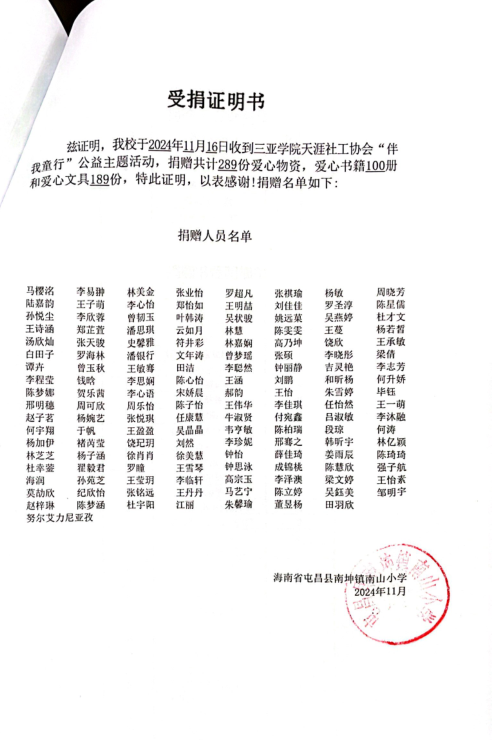 三亚学院“守筑童心 悦读成长”活动圆满落幕！