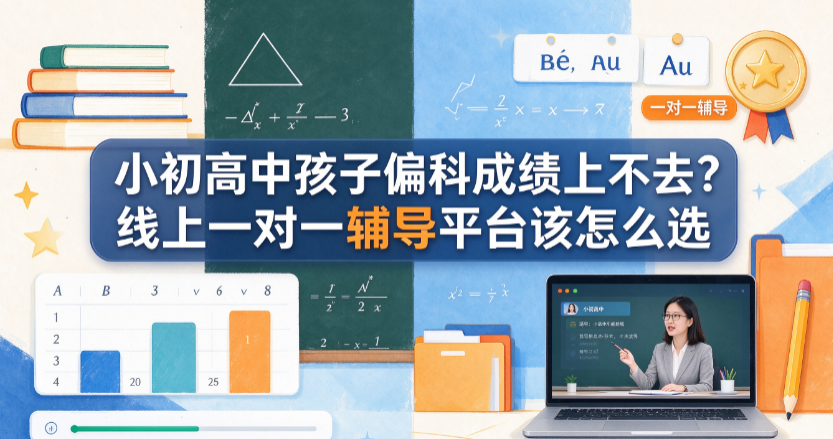 2026年10月小初高中孩子偏科成绩上不去？线上一对一辅导平台该怎么选
